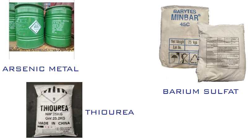 THIOUREA, ARSENIC METAL,BARIUM SULFAT